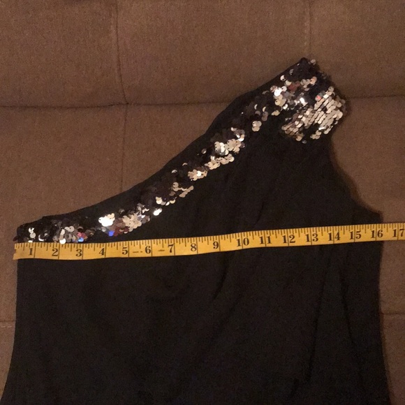 Xscape by Joanna Chen One Shoulder Dress 8 Wedding Cocktail Party Evening - Picture 5 of 6